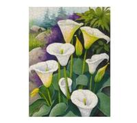 Rompecabezas 1000pcs(52x38cm) White Calla Lily Flowers Rompecabezas Para Adultos Juego De Ingenio Vacaciones En Casa Matar El Tiempo Oferta Como Regalo Para Toda La Familia 1000pcs(52x38cm)