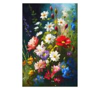 Rompecabezas 1000pcs(75x50cm) Para Adolescentes Colorful Garden Flowers Rompecabezas Juegos Divertidos Regalos De Decoración Perfectos Para Amigos Y Familiares 1000pcs(75x50cm)