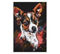 Rompecabezas 1000pcs(75x50cm) Para Adolescentes Colorful Jack Russell Art Print Rompecabezas Juegos Divertidos Regalos De Decoración Perfectos Para Amigos Y Familiares 1000pcs(75x50cm)