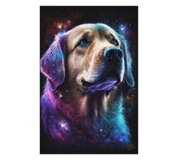 Rompecabezas 1000pcs(75x50cm) Para Adolescentes Cosmic Golden Retriever Art Print Rompecabezas Para Adultos Juegos Familiares Regalo De Cumpleaños Desafío Educativo 1000pcs(75x50cm)