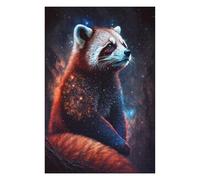 Rompecabezas 1000pcs(75x50cm) Para Adolescentes Cosmic Red Panda Art Print-9 Rompecabezas Para Adultos Juegos Familiares Regalo De Cumpleaños Desafío Educativo 1000pcs(75x50cm)
