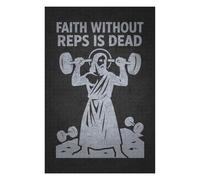 Rompecabezas 1000pcs(75x50cm) Para Adolescentes Faith Without Reps Is Dead - Christianity Humor Rompecabezas Para Adultos Juguetes Antiestrés Mejora La Memoria Es Ideal Como Regalo 1000pcs(75x50cm)