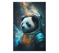 Rompecabezas 1000pcs(75x50cm) Para Adolescentes Panda Astronaut in Space Suit Rompecabezas Para Adultos Juegos Relajantes Pero Divertidos Y Humorísticos Desafiantes De Completar 1000pcs(75x50cm)