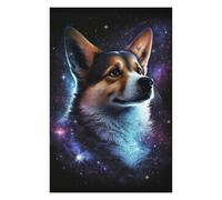Rompecabezas 1000pcs(75x50cm) Para Adolescentes Space Corgi Portrait Art Print Rompecabezas Juegos Divertidos Regalos De Decoración Perfectos Para Amigos Y Familiares 1000pcs(75x50cm)