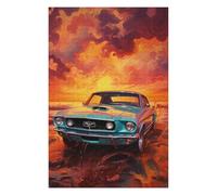 Rompecabezas 1000pcs(75x50cm) Para Adolescentes Vintage Muscle Car Sunset Rompecabezas Juegos Divertidos Regalos De Decoración Perfectos Para Amigos Y Familiares 1000pcs(75x50cm)