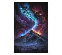 Rompecabezas 1000pcs(75x50cm) Para Adolescentes Volcanic Aurora Sky Rompecabezas Juegos Divertidos Regalos De Decoración Perfectos Para Amigos Y Familiares 1000pcs(75x50cm)