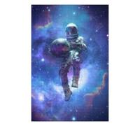 Rompecabezas 1000pcs(75x50cm) Para Adultos Cosmic Astronaut Floating with Planet Rompecabezas Para Adultos Juegos De Relajación Que Mejoran La Memoria Regalos Para Reducir El Estrés 1000pcs(75x50cm)