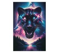 Rompecabezas 1000pcs(75x50cm) Para Adultos Cosmic Black Panther Rompecabezas Juguetes Antiestrés Decoración Del Hogar Ayuda A Ejercitar El Cerebro 1000pcs(75x50cm)