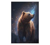 Rompecabezas 1000pcs(75x50cm) Para Adultos Galactic Bear Majesty Rompecabezas Para Adultos Juegos Relajantes Pero Divertidos Y Humorísticos Para Cumpleaños, Navidad 1000pcs(75x50cm)