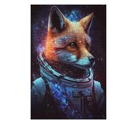 Rompecabezas 1000pcs(75x50cm) Para Adultos Space Fox Astronaut Art Print Rompecabezas Para Adultos Juegos De Relajación Que Mejoran La Memoria Regalos Para Reducir El Estrés 1000pcs(75x50cm)