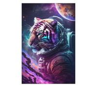 Rompecabezas 1000pcs(75x50cm) Para Adultos Tiger Astronaut in Space-4 Rompecabezas Juguetes Antiestrés Decoración Del Hogar Ayuda A Ejercitar El Cerebro 1000pcs(75x50cm)