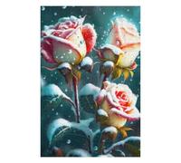 Rompecabezas 1000pcs(75x50cm) Winter Rose Garden Scene-2 Rompecabezas Para Adultos Juego De Ingenio Vacaciones En Casa Matar El Tiempo Oferta Como Regalo Para Toda La Familia 1000pcs(75x50cm)