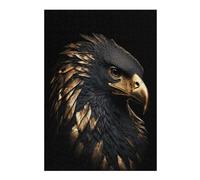Rompecabezas Para Adolescentes 1000pcs(38x26cm) Black And Gold Eagle Rompecabezas Para Adultos Juego Práctico Difícil Difícil Diversión Actividades En Casa, 1000pcs(38x26cm)