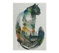 Rompecabezas Para Adolescentes 1000pcs(38x26cm) Cat Nature Abstract Rompecabezas Para Adultos Juegos De Relajación Análisis Y Lógica Juegos Desafiantes Regalos 1000pcs(38x26cm)