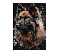 Rompecabezas Para Adolescentes 1000pcs(38x26cm) Colorful Dog Portrait Art Print -2 Rompecabezas Para Adultos Juegos Familiares Ensamblaje De Patrones Ayuda A Ejercitar El Cerebro 1000pcs(38x26cm)