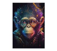Rompecabezas Para Adolescentes 1000pcs(38x26cm) Colorful Monkey Art Print-2 Rompecabezas Para Adultos Juguetes Antiestrés Desafío Difícil Juego Desafiante Regalos 1000pcs(38x26cm)