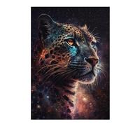 Rompecabezas Para Adolescentes 1000pcs(38x26cm) Colour Galaxy Leopard Rompecabezas Juego De Ingenio Una Obra De Arte Regalos Únicos De Cumpleaños Y Navidad 1000pcs(38x26cm)