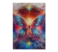 Rompecabezas Para Adolescentes 1000pcs(38x26cm) Cosmic Butterfly Watercolor Painting Rompecabezas Juegos Relajantes Pero Divertidos Y Humorísticos Regalos De Cumpleaños Y Únicos 1000pcs(38x26cm)