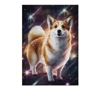 Rompecabezas Para Adolescentes 1000pcs(38x26cm) Cosmic Corgi Celestial Companion Rompecabezas Para Adultos Juegos Familiares Corte De Precisión Actividades Divertidas En Casa 1000pcs(38x26cm)