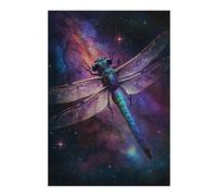 Rompecabezas Para Adolescentes 1000pcs(38x26cm) Cosmic Dragonfly Art Print-2 Rompecabezas Para Adultos Juegos Familiares Ensamblaje De Patrones Ayuda A Ejercitar El Cerebro 1000pcs(38x26cm)
