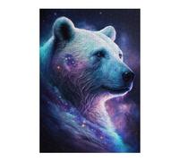 Rompecabezas Para Adolescentes 1000pcs(38x26cm) Cosmic Polar Bear Art Print-1 Rompecabezas Para Adultos Juegos Familiares Ensamblaje De Patrones Ayuda A Ejercitar El Cerebro 1000pcs(38x26cm)