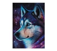 Rompecabezas Para Adolescentes 1000pcs(38x26cm) Cosmic Wolf Portrait-47 Rompecabezas Para Adultos Juego Práctico Difícil Difícil Diversión Actividades En Casa, 1000pcs(38x26cm)