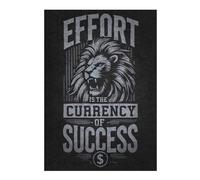Rompecabezas Para Adolescentes 1000pcs(38x26cm) Effort Is The Currency of Success, Lion Motivational Rompecabezas Juegos Relajantes Difícil Difícil Y Desafiante 1000pcs(38x26cm)