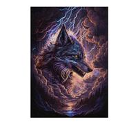 Rompecabezas Para Adolescentes 1000pcs(38x26cm) Electric Wolf Thunderstorm Rompecabezas Para Adultos Juguetes Antiestrés Desafío Difícil Juego Desafiante Regalos 1000pcs(38x26cm)