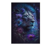 Rompecabezas Para Adolescentes 1000pcs(38x26cm) Enchanted Lion Fantasy Artwork -4 Rompecabezas Juego De Ingenio Una Obra De Arte Regalos Únicos De Cumpleaños Y Navidad 1000pcs(38x26cm)