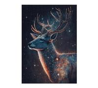 Rompecabezas Para Adolescentes 1000pcs(38x26cm) Galactic Deer Art Print-16 Rompecabezas Para Adultos Juguete Decoración De Pared Mejora La Memoria Juego Desafiante Regalos 1000pcs(38x26cm)