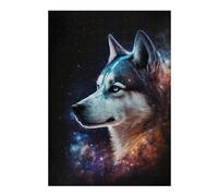 Rompecabezas Para Adolescentes 1000pcs(38x26cm) Galactic Wolf Portrait -4 Rompecabezas Juego De Ingenio Una Obra De Arte Regalos Únicos De Cumpleaños Y Navidad 1000pcs(38x26cm)