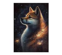 Rompecabezas Para Adolescentes 1000pcs(38x26cm) Galactic Wolf Portrait -40 Rompecabezas Para Adultos Juego Práctico Difícil Difícil Diversión Actividades En Casa, 1000pcs(38x26cm)