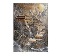 Rompecabezas Para Adolescentes 1000pcs(38x26cm) Golden Japanese Zen Haven Rompecabezas Juegos Relajantes Difícil Difícil Y Desafiante 1000pcs(38x26cm)