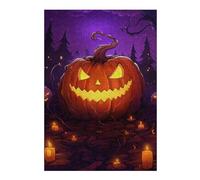Rompecabezas Para Adolescentes 1000pcs(38x26cm) Halloween Jack-o'-Lantern Scene Rompecabezas Para Adultos Juego Familiar Arte De Pared Regalos Únicos De Cumpleaños Y Navidad 1000pcs(38x26cm)