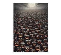 Rompecabezas Para Adolescentes 1000pcs(38x26cm) Halloween Pumpkin Field Rompecabezas Para Adultos Juguete Decoración De Pared Mejora La Memoria Juego Desafiante Regalos 1000pcs(38x26cm)