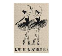 Rompecabezas Para Adolescentes 1000pcs(38x26cm) Les Danseurs Two Ballerinas in Black Rompecabezas Para Adultos Juegos Familiares Decoración Perfecta Difícil Y Desafiante 1000pcs(38x26cm)