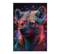Rompecabezas Para Adolescentes 1000pcs(38x26cm) Neon Wolf Glasses Fashion Rompecabezas Juego De Ingenio Una Obra De Arte Regalos Únicos De Cumpleaños Y Navidad 1000pcs(38x26cm)