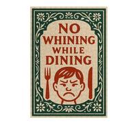 Rompecabezas Para Adolescentes 1000pcs(38x26cm) No Whining While Dining Sign Rompecabezas Juegos Relajantes Pero Divertidos Y Humorísticos Regalos De Cumpleaños Y Únicos 1000pcs(38x26cm)