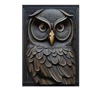 Rompecabezas Para Adolescentes 1000pcs(38x26cm) Owl Bird Gold Decor Rompecabezas Para Adultos Juegos Familiares Corte De Precisión Actividades Divertidas En Casa 1000pcs(38x26cm)