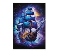 Rompecabezas Para Adolescentes 1000pcs(38x26cm) Pirate Ship Fantasy Art Rompecabezas Para Adultos Juguete Decoración De Pared Mejora La Memoria Juego Desafiante Regalos 1000pcs(38x26cm)