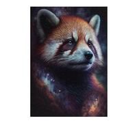 Rompecabezas Para Adolescentes 1000pcs(38x26cm) Red Panda Galaxy Art Print Rompecabezas Para Adultos Juego Familiar Arte De Pared Regalos Únicos De Cumpleaños Y Navidad 1000pcs(38x26cm)