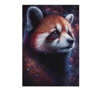 Rompecabezas Para Adolescentes 1000pcs(38x26cm) Red Panda in Space -2 Rompecabezas Para Adultos Juegos Familiares Ensamblaje De Patrones Ayuda A Ejercitar El Cerebro 1000pcs(38x26cm)