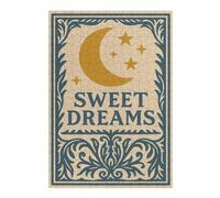 Rompecabezas Para Adolescentes 1000pcs(38x26cm) Sweet Dreams Moon And Stars Art Rompecabezas Juguetes Antiestrés Difíciles Regalos De Cumpleaños Y Únicos 1000pcs(38x26cm)
