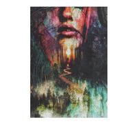 Rompecabezas Para Adolescentes 1000pcs(38x26cm) The Illusions Forest Rompecabezas Para Adultos Juegos Familiares Ensamblaje De Patrones Ayuda A Ejercitar El Cerebro 1000pcs(38x26cm)