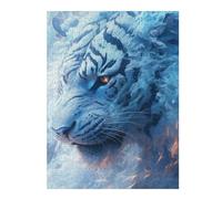 Rompecabezas Para Adolescentes 1000pcs(52x38cm) Blue Tiger Fantasy Artwork Rompecabezas Para Adultos Juguete Decoración De Pared Mejora La Memoria Juego Desafiante Regalos 1000pcs(52x38cm)