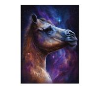Rompecabezas Para Adolescentes 1000pcs(52x38cm) Cosmic Horse Portrait Rompecabezas Juego De Ingenio Una Obra De Arte Regalos Únicos De Cumpleaños Y Navidad 1000pcs(52x38cm)