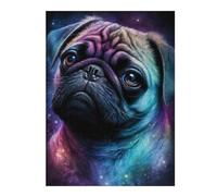 Rompecabezas Para Adolescentes 1000pcs(52x38cm) Cosmic Pug Portrait-13 Rompecabezas Para Adultos Juguetes Antiestrés Desafío Difícil Juego Desafiante Regalos 1000pcs(52x38cm)