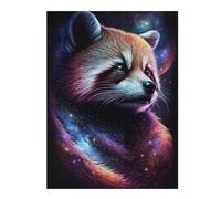 Rompecabezas Para Adolescentes 1000pcs(52x38cm) Cosmic Red Panda Art Print-5 Rompecabezas Para Adultos Juegos Familiares Corte De Precisión Actividades Divertidas En Casa 1000pcs(52x38cm)