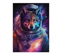 Rompecabezas Para Adolescentes 1000pcs(52x38cm) Cosmic Wolf Astronaut Art Print-5 Rompecabezas Para Adultos Juegos Familiares Corte De Precisión Actividades Divertidas En Casa 1000pcs(52x38cm)