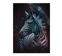 Rompecabezas Para Adolescentes 1000pcs(52x38cm) Cosmic Zebra Portrait-3 Rompecabezas Para Adultos Juguete Decoración De Pared Mejora La Memoria Juego Desafiante Regalos 1000pcs(52x38cm)